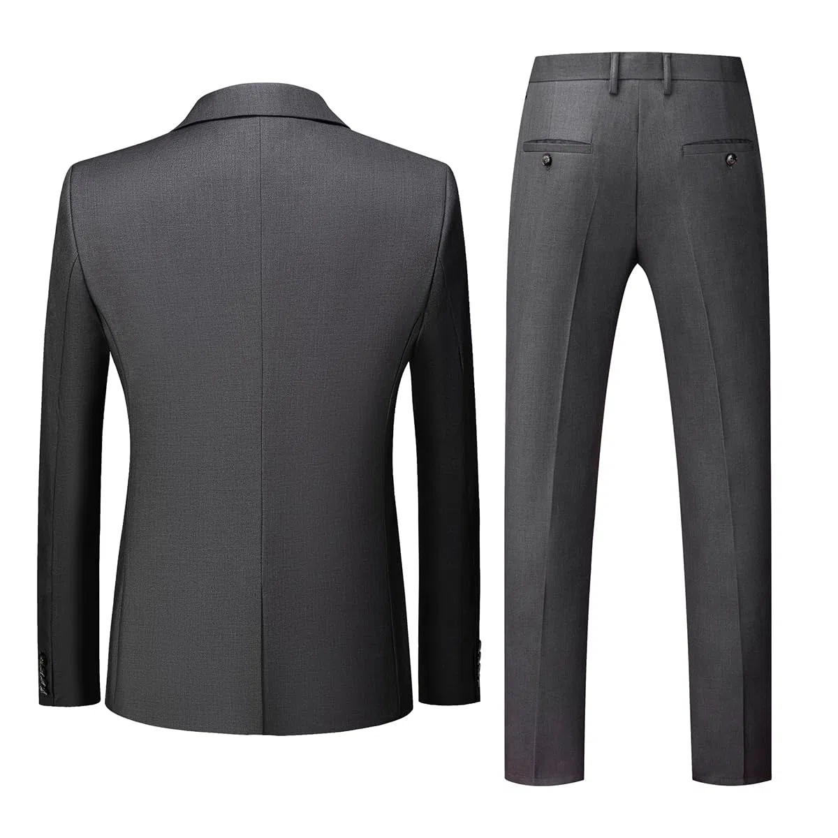 Allthemen Traje de Hombre de 2 Piezas de Ajuste Delgado de un Solo Pecho Trajes de Dos Botones Boda Pantalones de Chaqueta de Negocios