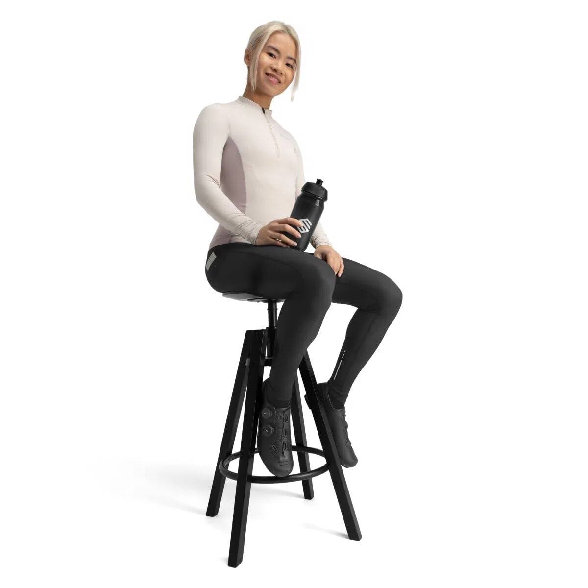 SIROKO Culote Largo térmico de Gravel Ciclismo Delta Negro