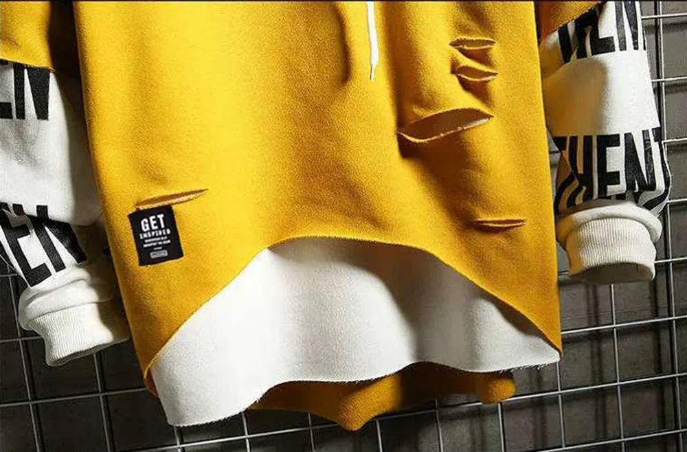 Hola MrLin Techwear Masculino Hip Hop Sudadera Streetwear Japonés Patchwork Sudadera Urbana