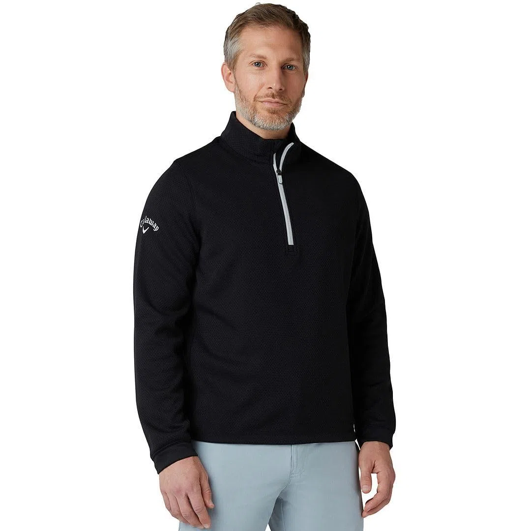 Callaway Golf Suéter Textura Hexagonal Hombre - Caviar - XL