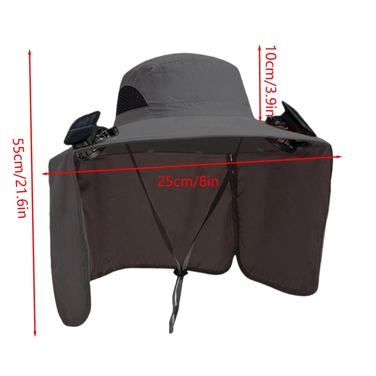 Gorra con Ventilador,Protección UV y Tejido Transpirable - Sombreros Plegables para Hombre con 2 Ventiladores Solares,para Hombre Jardinería Senderismo Viajes Playa Aire Libre