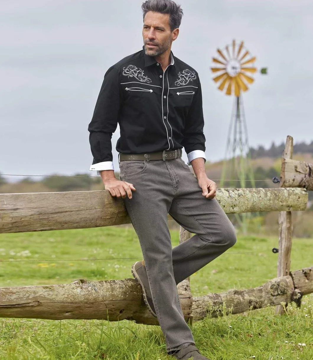 ATLAS FOR MEN - Vaqueros Hombre Regular Stretch - Corte Recto - Disponible en Tallas Grandes