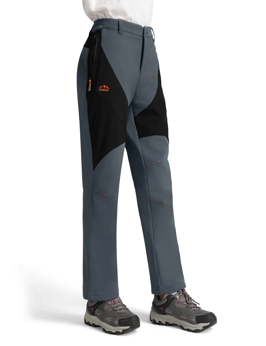 Pantalones de invierno con forro polar para mujer, impermeables, cortavientos, cálidos, de esquí, de snowboard, de trekking