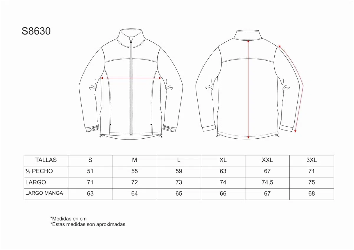 WORKTEAM Cazadora Softshell para Caza y Pesca, Cuello Alto, Bolsillos Con Cremallera, puños ajustables, Unisex