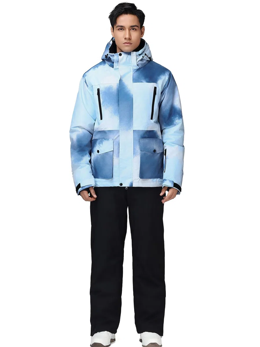 Chaqueta de esquí para hombre y pantalones conjunto, Impermeable de Montaña Chaqueta de Esquí,Cálida chaqueta de esquí y pantalones,para senderismo, caza, pesca, escalada, camping