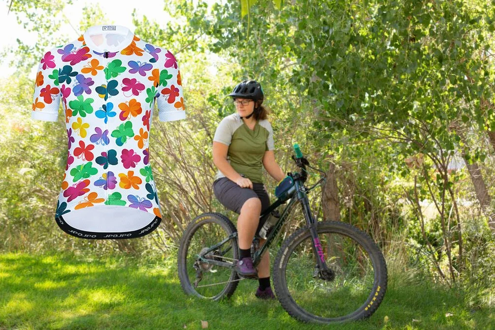 Maillot de ciclismo de montaña para mujer, manga corta, tallas S-3XL