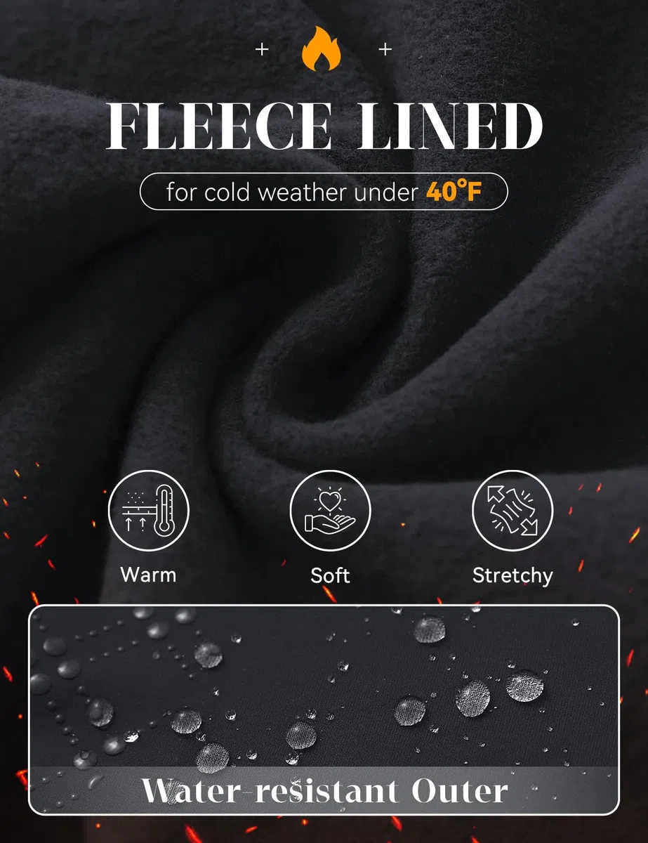 BALEAF Leggings de equitación con forro polar para mujer, pantalones térmicos para caballo, mallas ecuestres, bolsillos