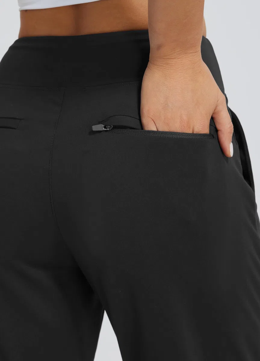 Libin Pantalones de Vestir Casuales Mujer Elástico Cintura, Traje Trabajo, Golf, Chándal, Deporte, Jogger con Bolsillos, para Oficina, Transpirables, Correr, Fitness