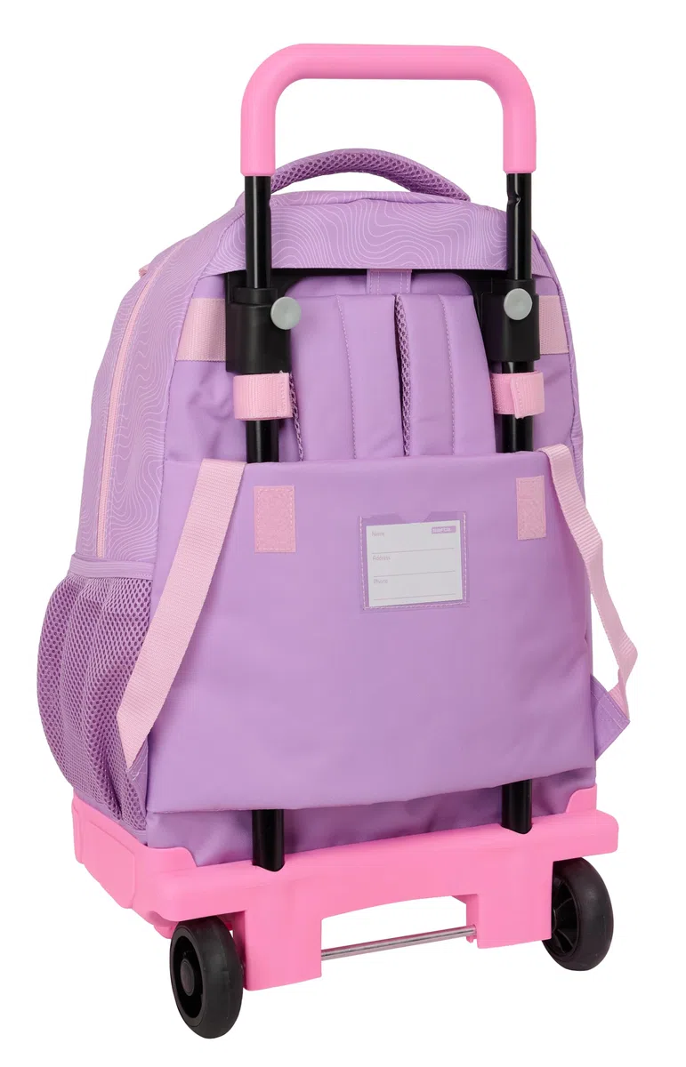 K-POP Demon Hunters - ICONIC - Mochila Grande con Ruedas, Compacta, Extraíble, Ideal para Niños de Diferentes Edades, Cómoda y Versátil, Resistencia, 33x22x45 cm