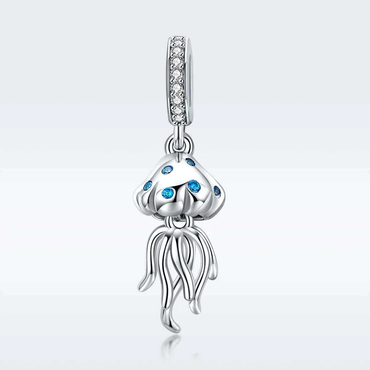 NewL Colgante de medusas de la serie mundial subacuática para pulsera y collar de plata de ley 925 auténtica joyería de bricolaje