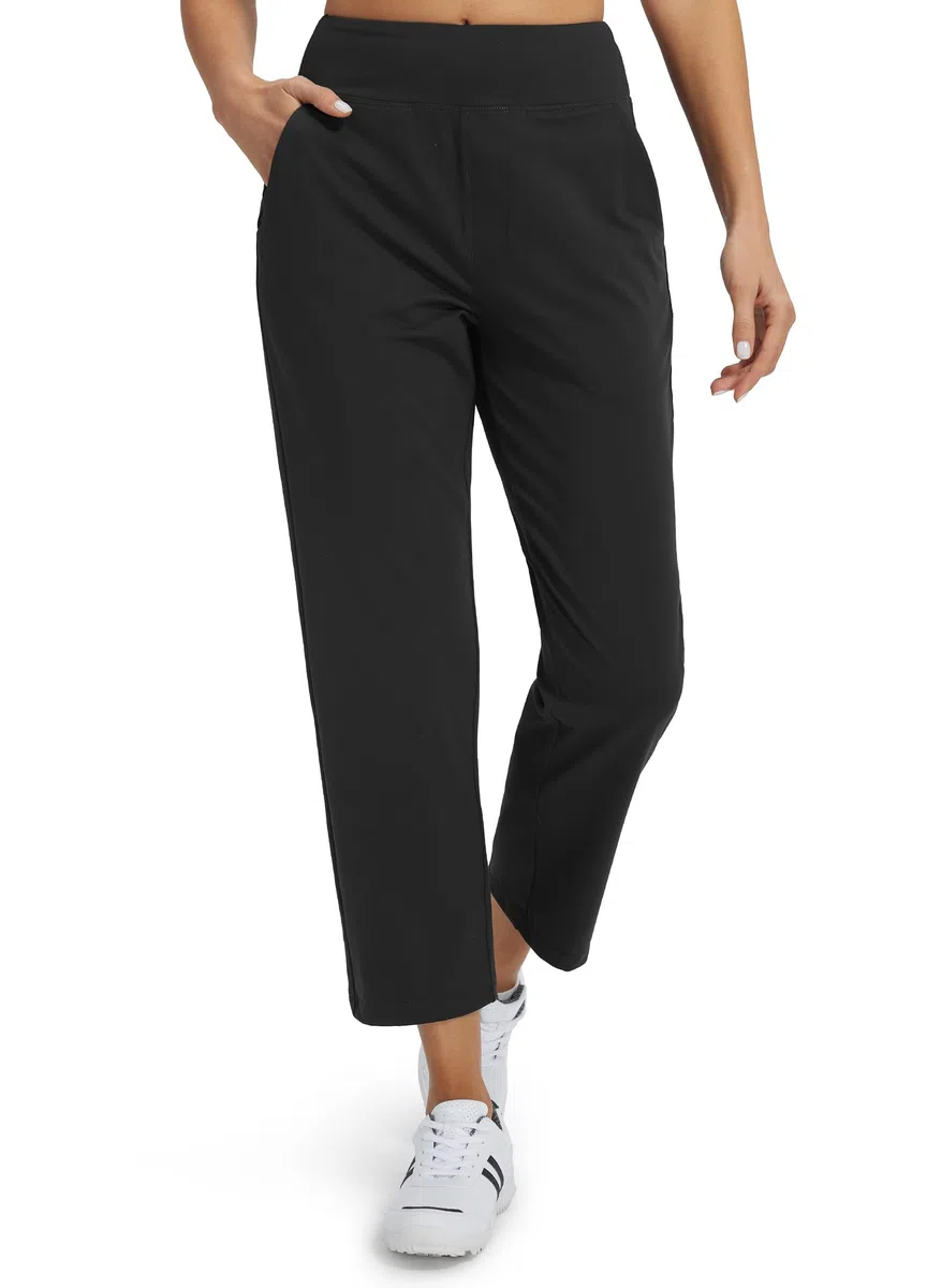 Libin Pantalones de Vestir Casuales Mujer Elástico Cintura, Traje Trabajo, Golf, Chándal, Deporte, Jogger con Bolsillos, para Oficina, Transpirables, Correr, Fitness