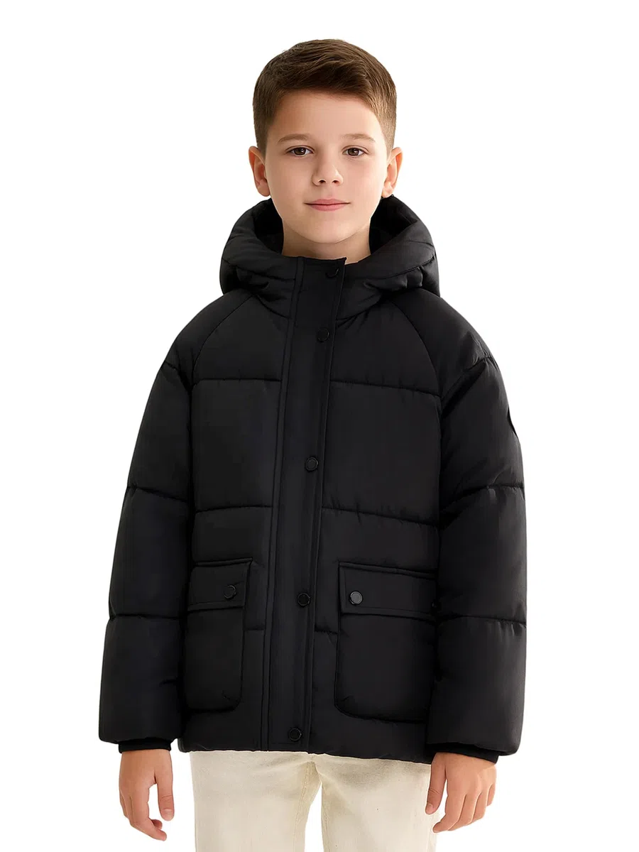 SOLOCOTE Abrigo de Invierno para Niños Repelente al Agua Cortavientos Acolchado Pesado Chaqueta Parka para Niños Niñas