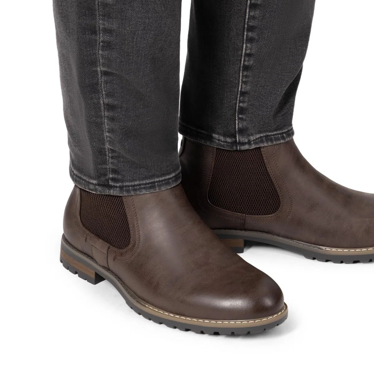 Bruno Marc Botas Chelsea Hombre Vestir Invierno Botines con Suela Antideslizante y Tacon de 2.5cm