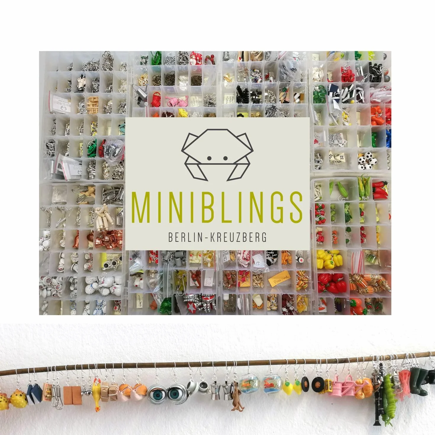 Miniblings Cámara Gemelos Botones con la Caja de la cámara de Fotos Autor