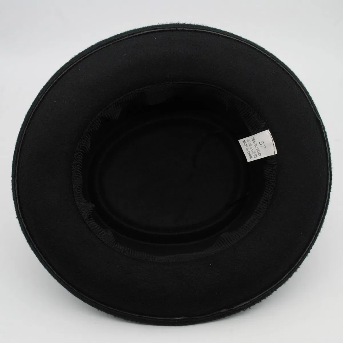 Porkpie - Sombrero de pie negro para hombre, de algodón, para todas las estaciones, accesorio de disfraz casual