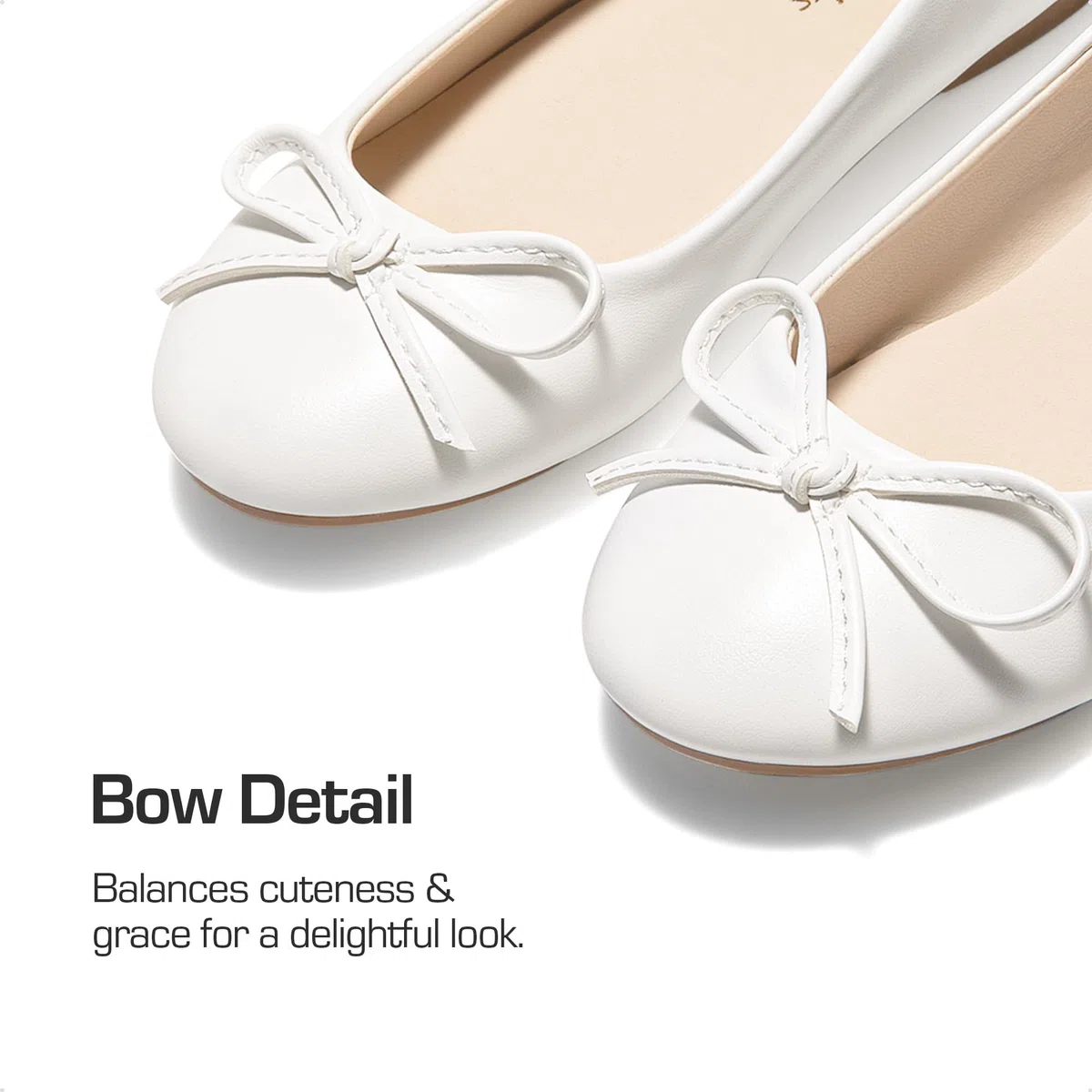 DREAM PAIRS Bailarinas Planas Zapato Comodo con Plantilla de Látex Transpirable Ballet Flat