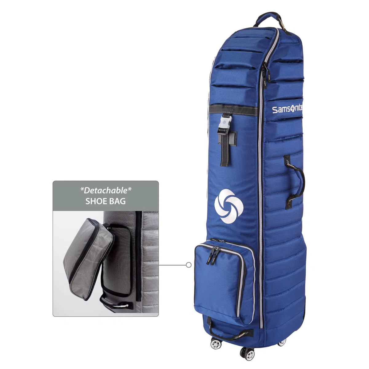 Samsonite 7084 Funda Acolchada de Viaje de Golf con Ruedas giratorias, Unisex Adulto