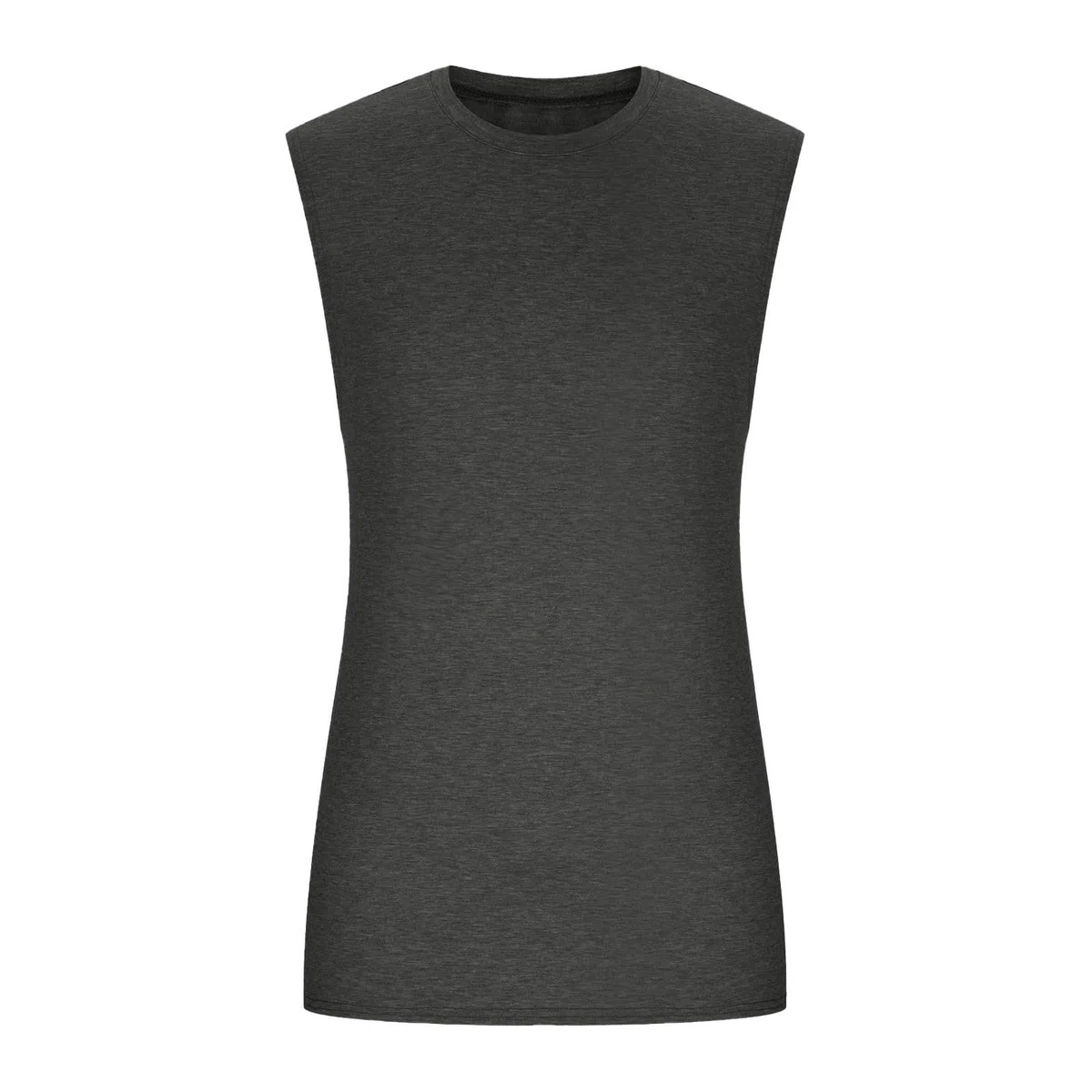 Camiseta sin mangas para hombre, cuello redondo, secado rápido, sin mangas, holgada, cómoda, para gimnasio, entrenamiento, correr, atletismo muscular