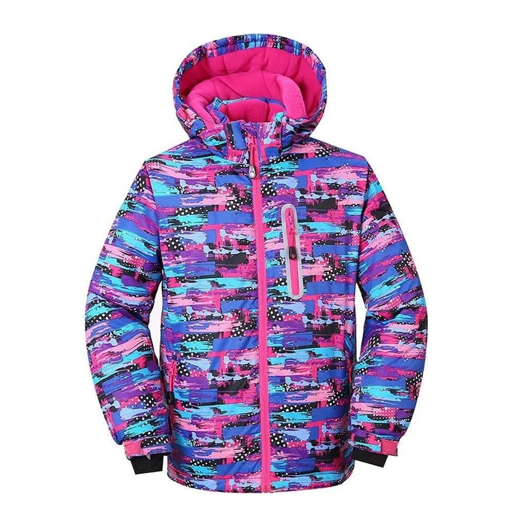 HOTIAN Traje de esquí para niños, traje de esquí para niña, mono de invierno para niños, traje de esquí impermeable, chaqueta de esquí y pantalones de esquí