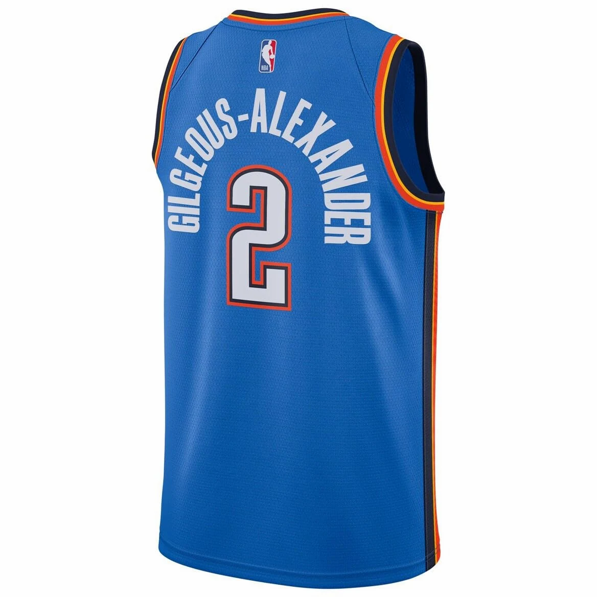 Shai Gilgeous-Alexander Oklahoma City Thunder NBA - Camiseta para niños y jóvenes, 8-20, edición azul con icono