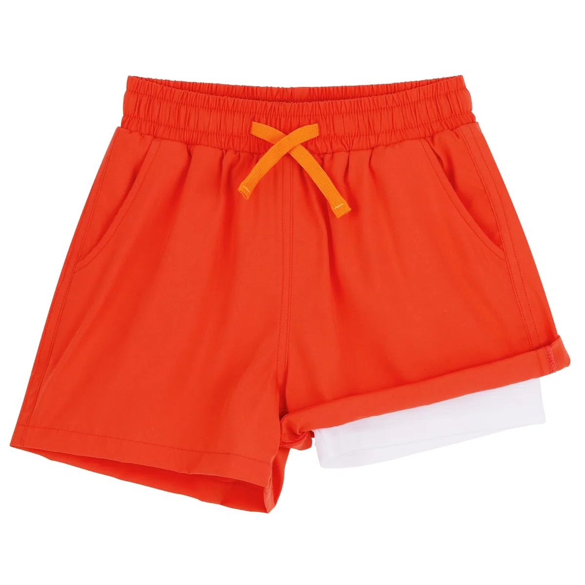 LACOFIA 2 Piezas Bañador Niños 2 en 1 Pantalones Cortos Playa/Piscina con Forro de Compresión Ropa de Baño para Niño Short de Natación con Cintura Elástica para 2 a 14 años
