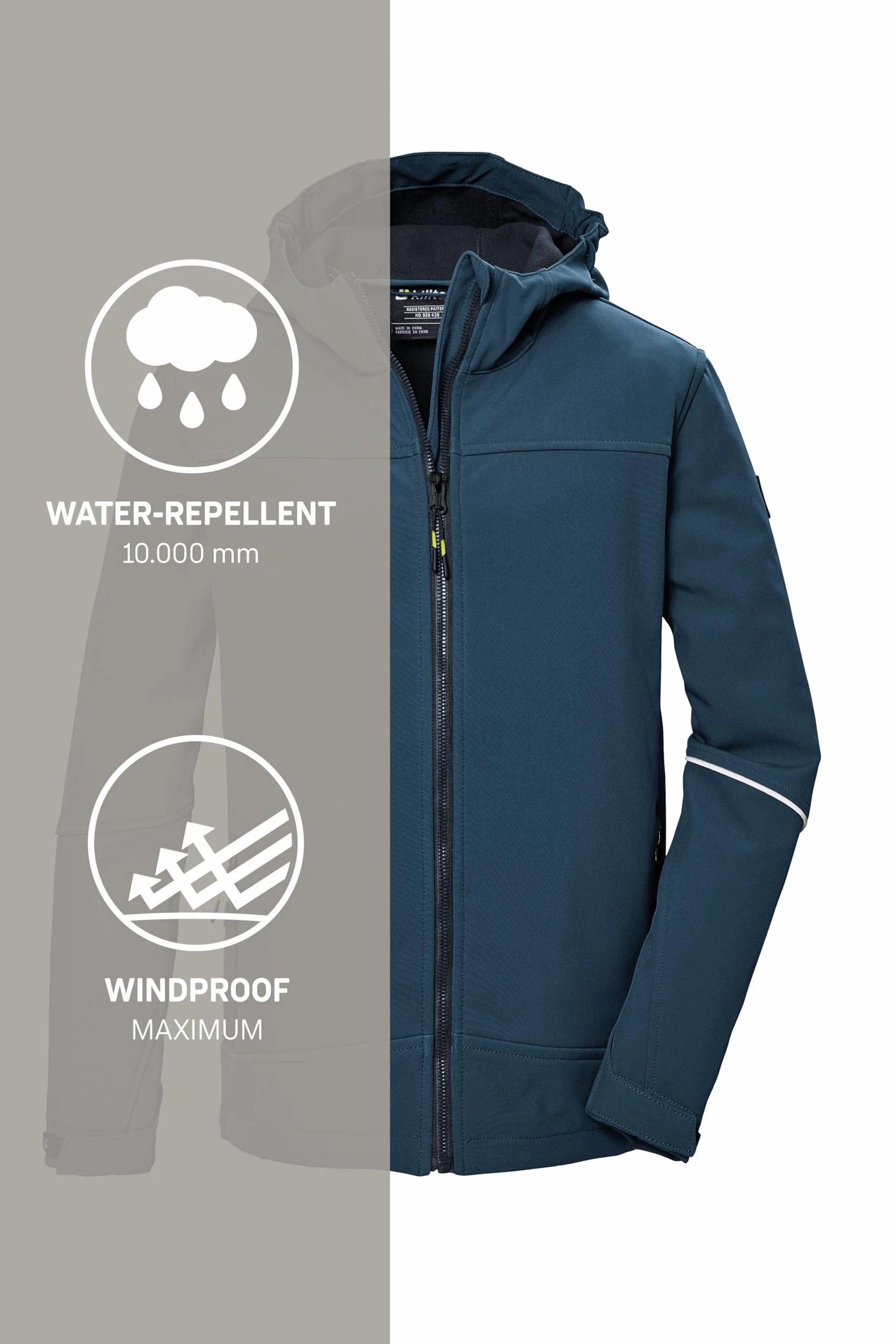 Killtec Kos 143 Bys Sftshll Jckt Chaqueta softshell/outdoor con capucha Niños