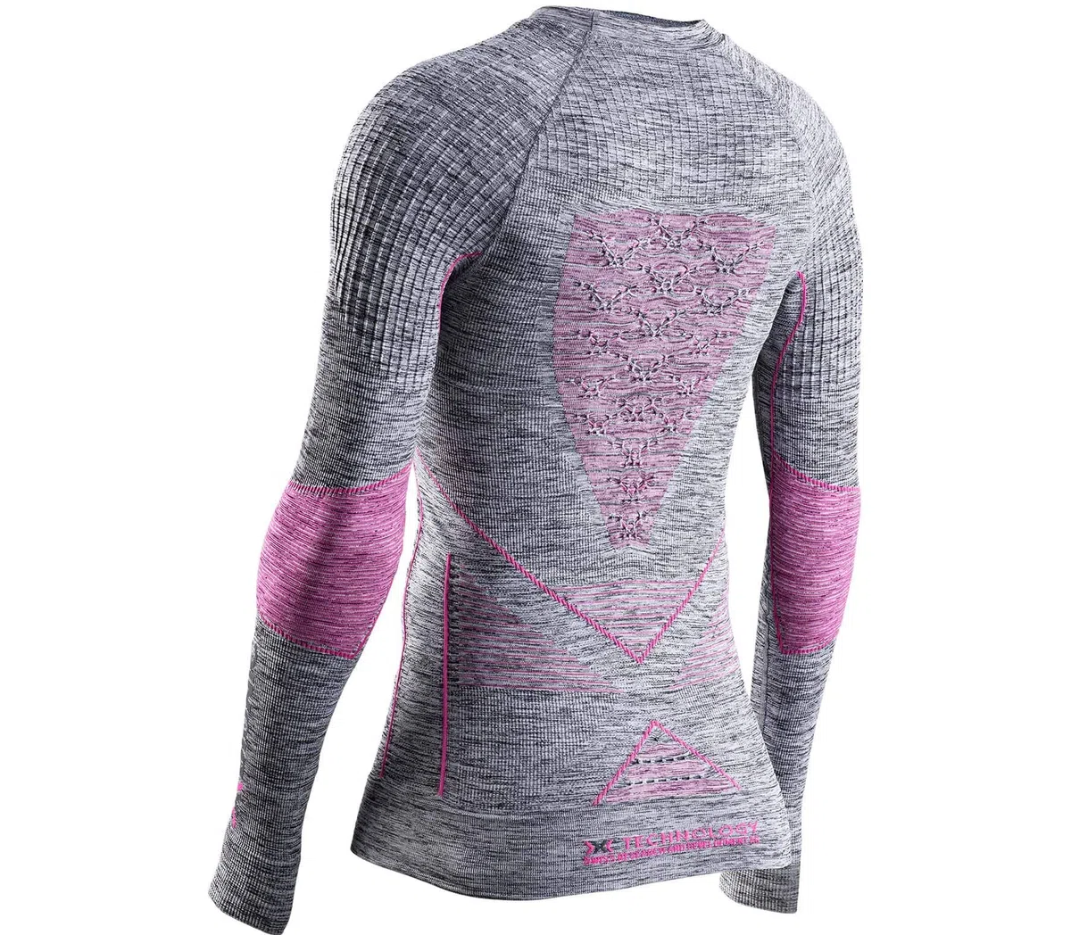 X-Bionic Energy Accumulator 4.0 Melange Shirt Round Neck Long Sleeves Women Capa De Base Camiseta Funcional Mujer
