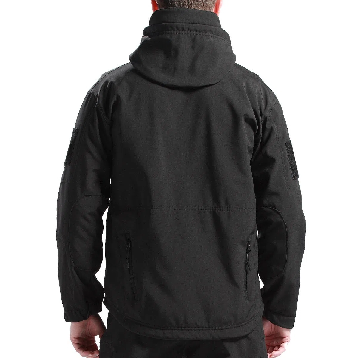 FREE SOLDIER para Hombre Militar Softshell Chaquetas Impermeable de Forro con Polar Exteriores Capucha Caza Multibolsillos