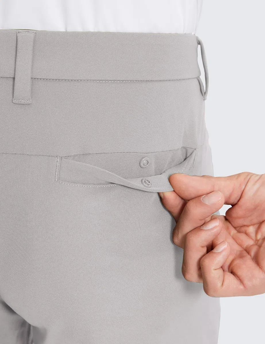 CRZ YOGA Hombre Pantalones de Golf Cómodos Todo el Día Secado Rápido Ligeros Informales de Trabajo con Bolsillos - 76/81/86cm