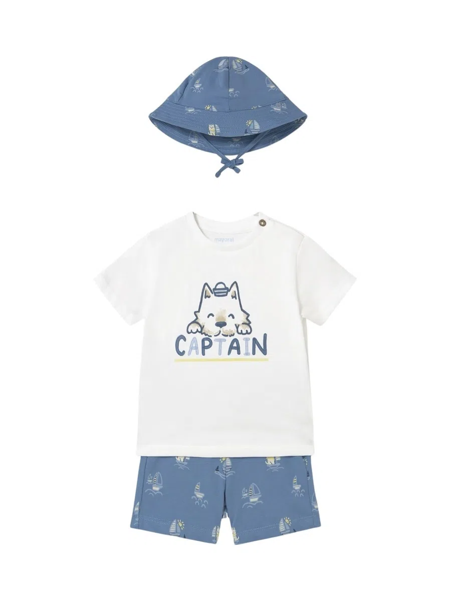 Mayoral Conjunto Punto Print con Bucket para bebé niño