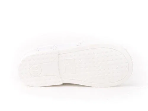 Zapatos Inglesitos para Niños Todo Piel Mod.804. Calzado Infantil Made in Spain, Garantia de Calidad. (22, Blanco)