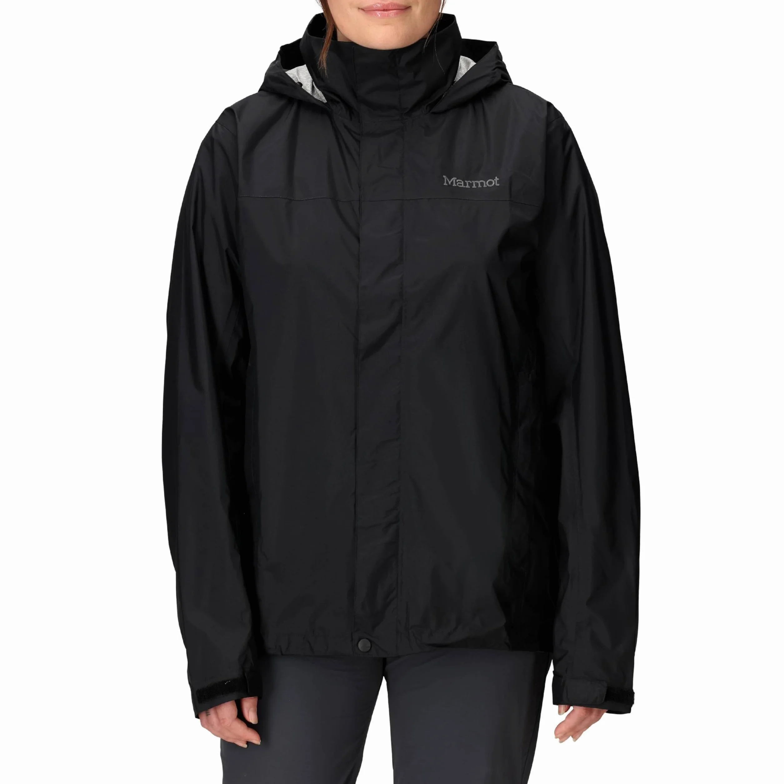 Marmot Women's Precip Eco Jacket Chaqueta impermeable para lluvia, chubasquero transpirable con capucha, cortaviento ligero hardshell para senderismo y bicicleta Mujer (Pack de 1)