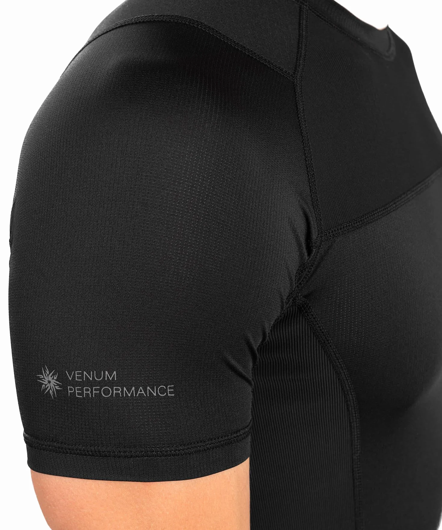 VENUM G-fit Air Rashguard-Camiseta de Manga Corta, Color Negro, Medium para Hombre
