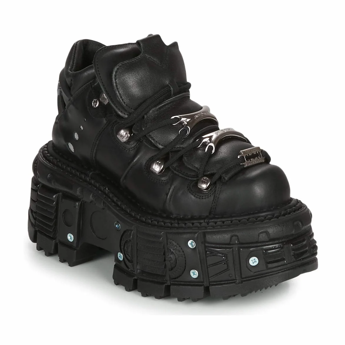 New Rock Botines Piel Militar Original Plataforma M.TANK106-C2 (Numeric_40)