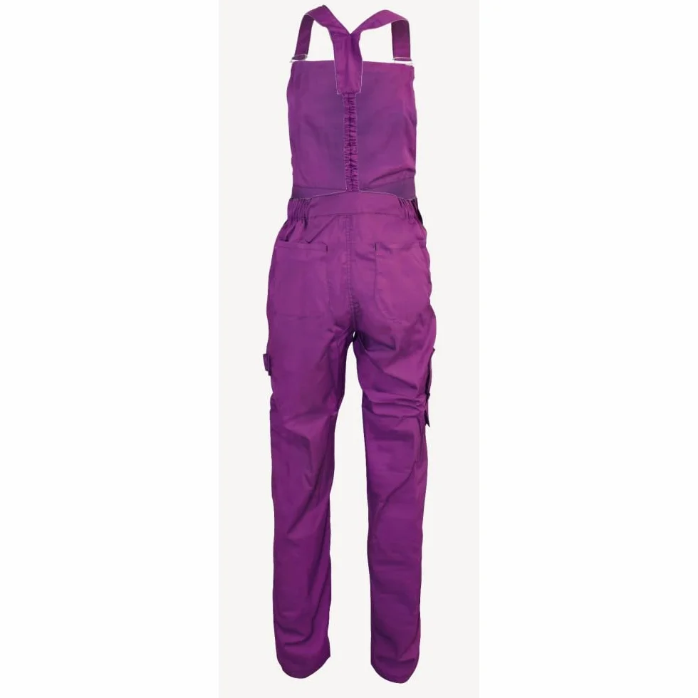 Moda Seguridad Mono de trabajo, morado y negro, 42
