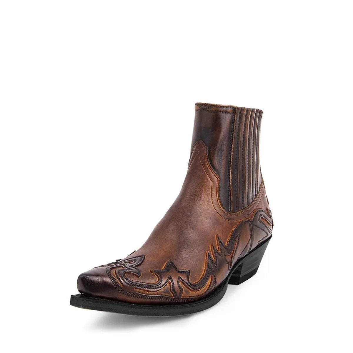 Botas Vaqueras Hombre Botas de Hombre, Botines de cuña for Hombre, Botas Vaqueras Occidentales, Zapatos de Cuero Unisex for Hombre, Resistentes(Brown,42)