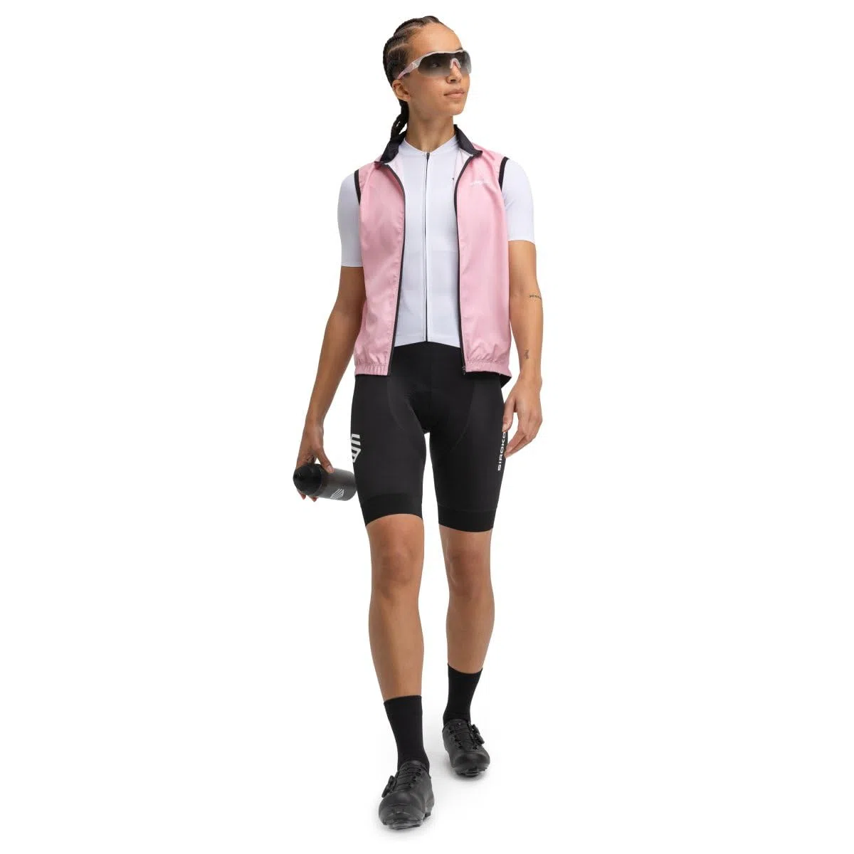 SIROKO - Chaleco Cortavientos de Ciclismo para Mujer V1-W Berthel - L - Rosa