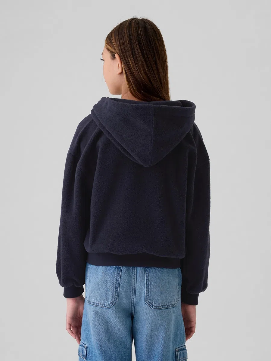 GAP Camiseta de forro polar con cremallera completa para niña