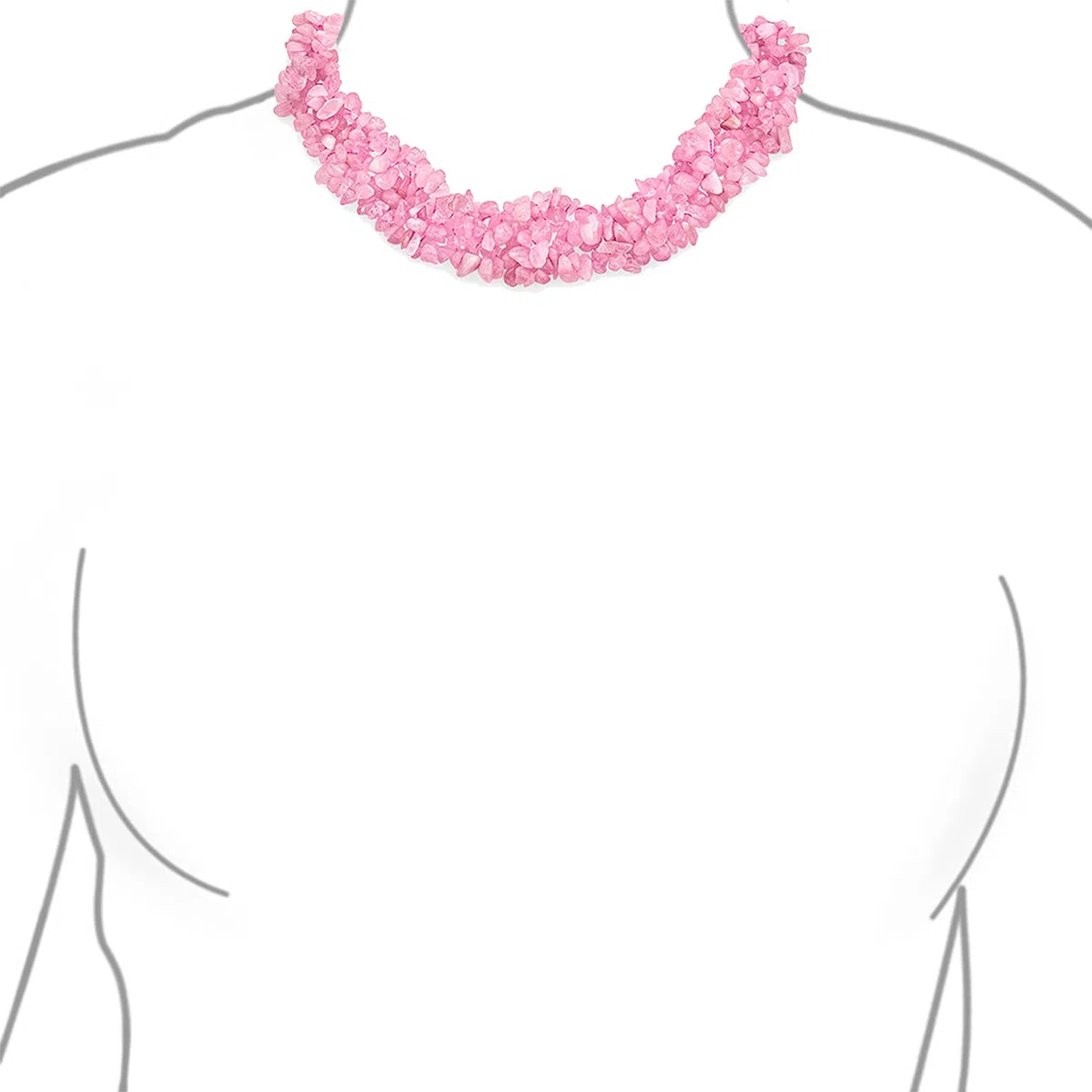 Bling Jewelry Grande Chunky Púrpura Amatista Rosa Cuarzo Negro Ónix Azul Lapislázuli Verde Rosa Cuarzo Azul Rojo Turquesa Piedras Preciosas Chips Cluster Multi Strand Collar Llamativo Para Mujer