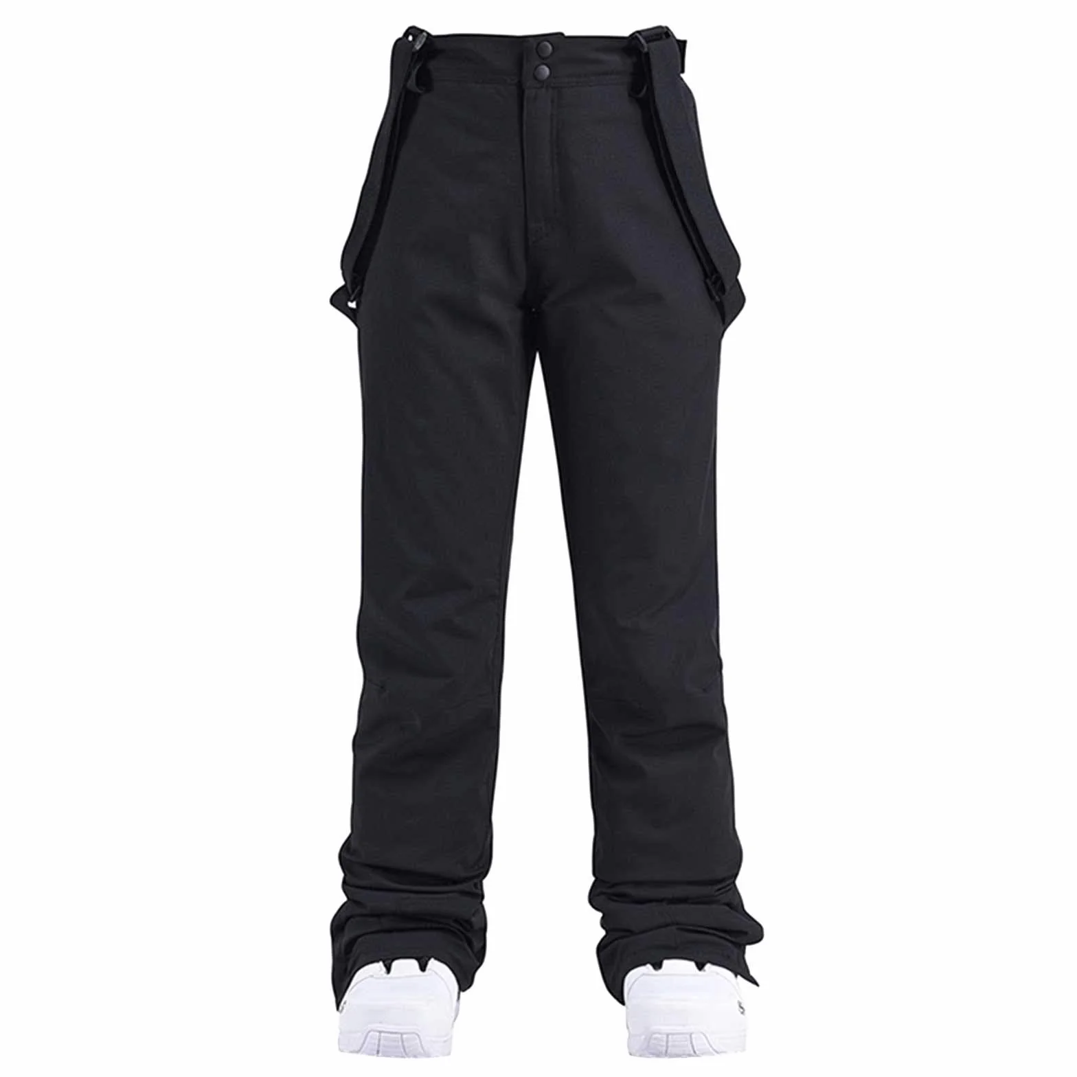 Pantalones de snowboard para mujer, impermeables, pantalones de esquí grandes, pantalones de senderismo, pantalones de esquí para exteriores, resistentes al viento, térmicos, con tirantes, forrados