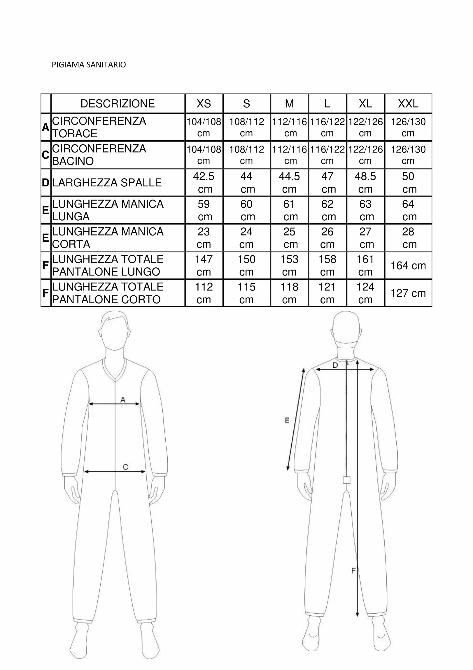 FERRUCCI COMFORT Pijama Sanitario Cuello Redondo Manga Corta Pantalón Corto - 9017 MC PC - Para Mayores, Incontinencia, Alzheimer, Demencia, 100% Algodón Ligero