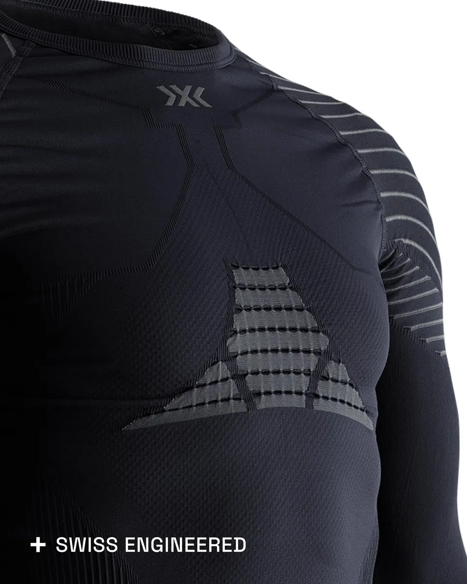 X-Bionic Invent 4.0 Shirt Round Neck Long Sleeves Men Capa De Base Camiseta Funcional Hombre
