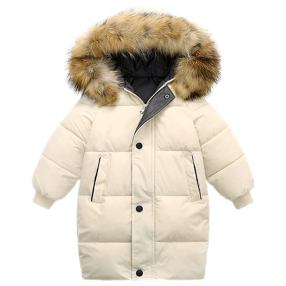 amropi Abrigo para Niño Niña Chaqueta con Capucha Caliente Invierno Ropa por 2-10 años