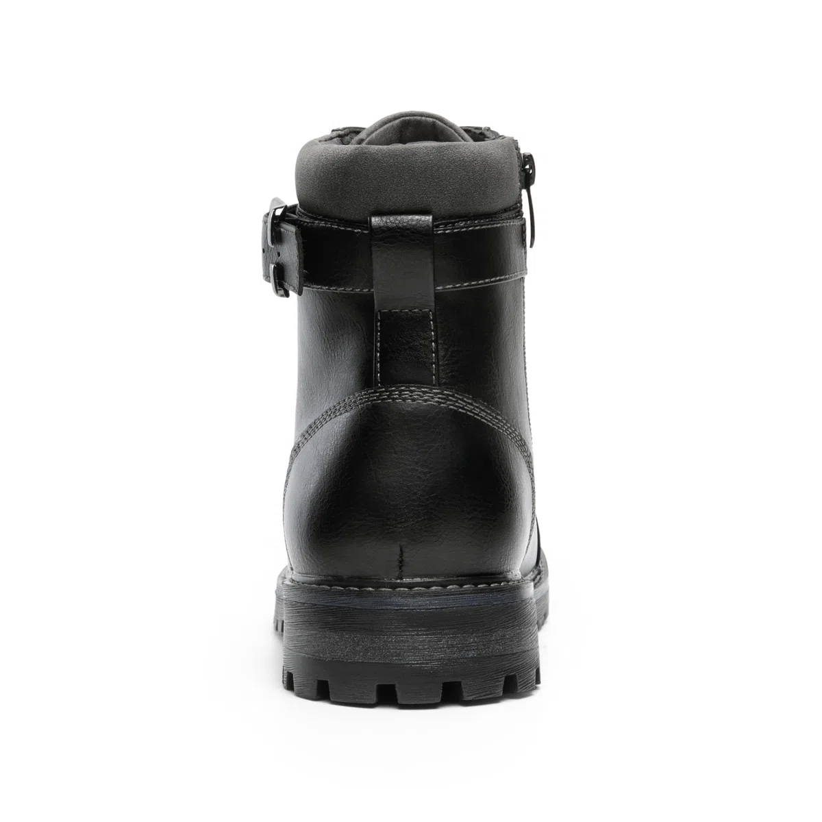 Bruno Marc Botas de Militares Oxford Hombre Botines Moto de Cordones con Cremallera Lateral