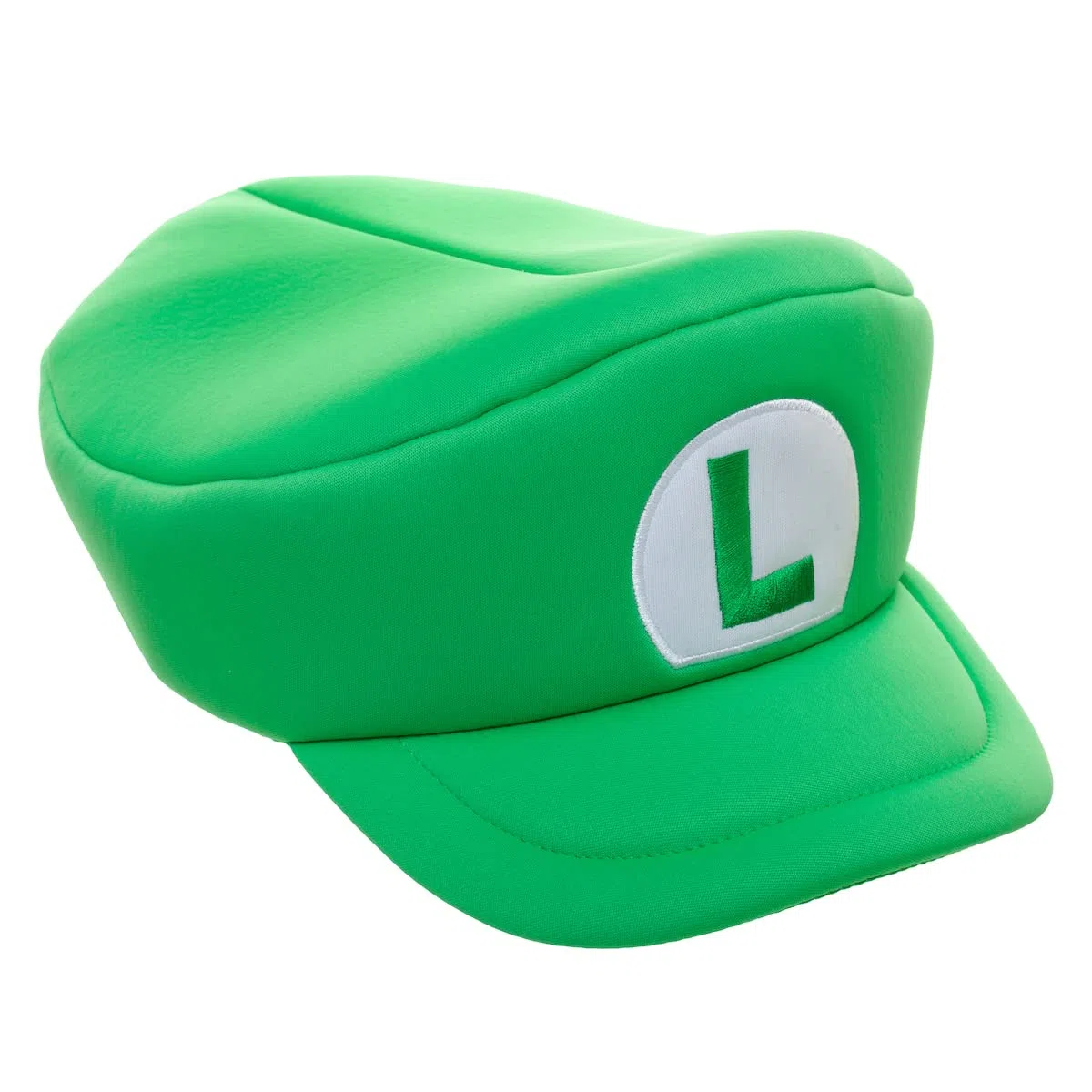 Super Mario Bros - Gorra de boina verde bordada Luigi L para adulto, Verde
