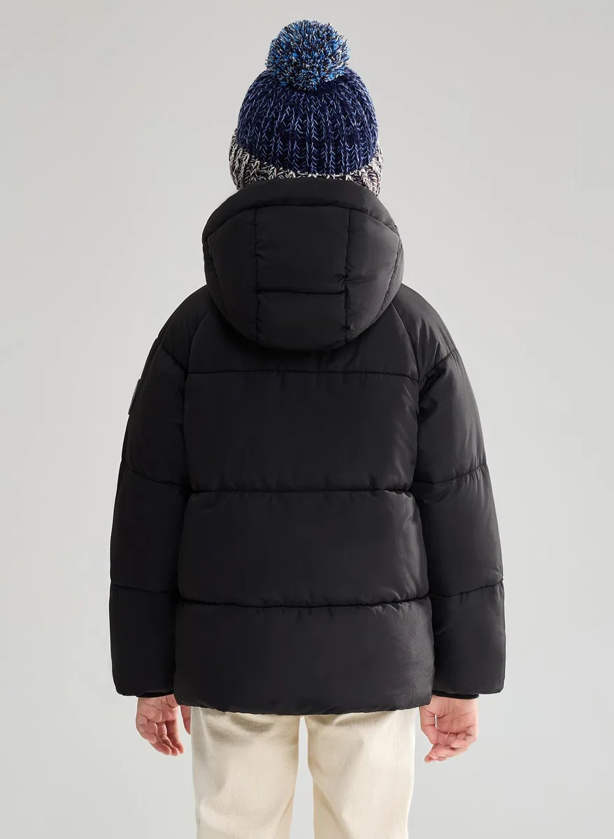 SOLOCOTE Abrigo de Invierno para Niños Repelente al Agua Cortavientos Acolchado Pesado Chaqueta Parka para Niños Niñas