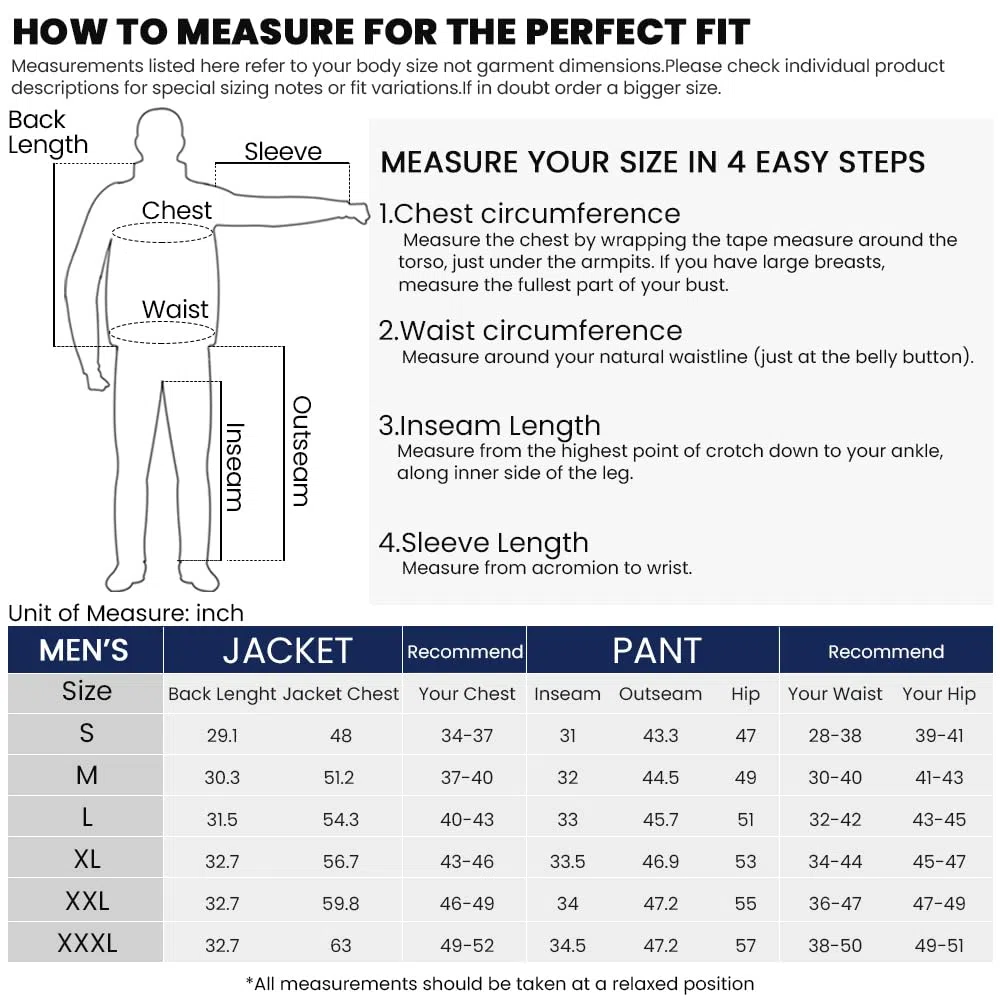 ILM Chubasquero Moto Impermeable Hombre-Traje de Lluvia Resistente al Desgaste, 6 Bolsillos, Juego de 2 Piezas con chaqueta y pantalones