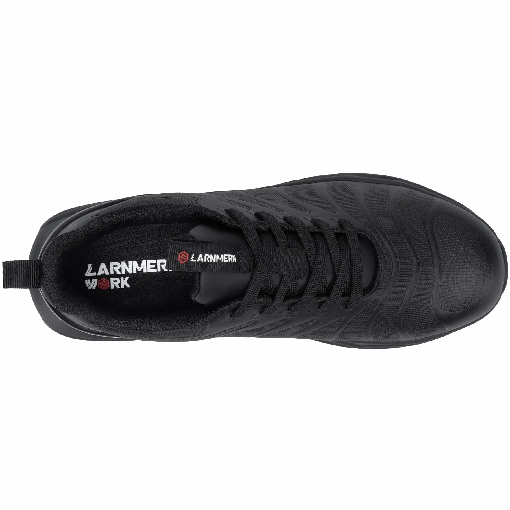 LARNMERN Zapatos de Seguridad para Hombre Amortiguación Cómodo Impermeable Ligeras Moda Punta de Acero Anti-Impacto Zapatillas de Seguridad