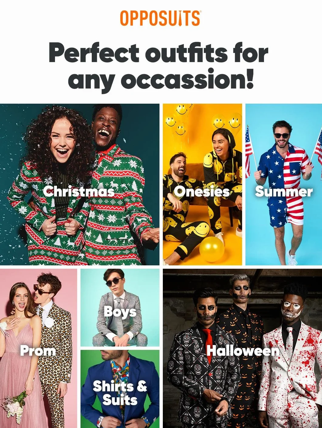 OppoSuits Crazy Prom Suits For Men – Badaboom – Comes with Jacket, Pants and Tie In Funny Designs Traje de Hombres
