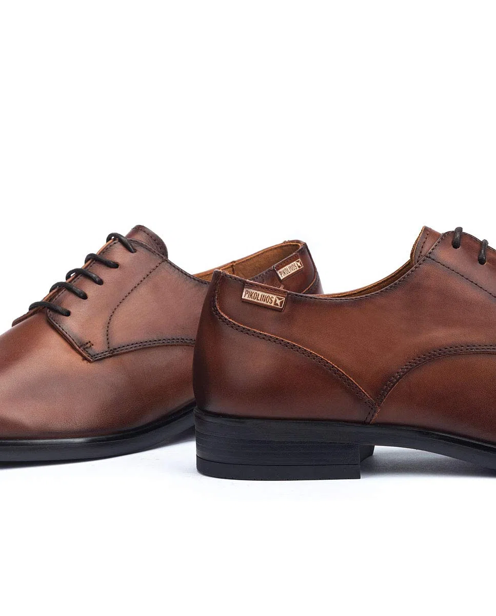 Pikolinos Bristol Zapatos Cordones Hombre | en Cuero | Plantilla Extraíble | Talla EU 39-47